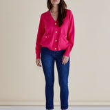 Leon Knit  Cardigan - Pink