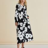 Aries Dress - Monochrome Floral