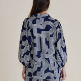 Rosalind Shirt - Navy Geo