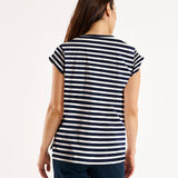 Michaela Tee - Navy Stripe