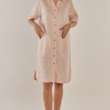 Dawson Denim Dress - Pink