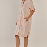 Dawson Denim Dress - Pink