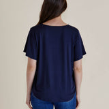 Everleigh Bamboo Tee - Navy