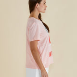 Ellia Crew Tee - Santorini Print