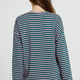 Vienna Tee - Green/Pink/White Stripe