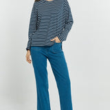 Vienna Tee - Navy/White/Blue Stripe