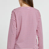 Vienna Tee - Pink/Purple/Red Stripe