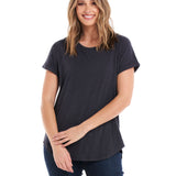Hailey Short Sleeve Tee - Petrol