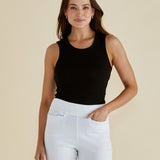 Francis Rib Tank - Black