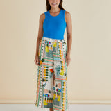 Francis Rib Tank - Blue