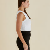 Francis Rib Tank - White