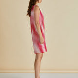 Tia Tank Dress - Red Stripe