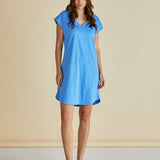 Daphne V-Neck Dress - Powder Blue