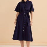 Rosalie Jersey Shirt Dress