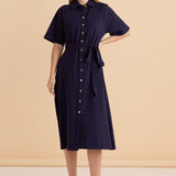 Rosalie Jersey Shirt Dress