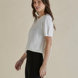 Robbie Knit Tee - Cream