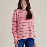 Natasha Knit Top - Pink Stripe