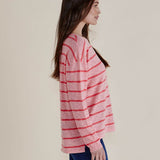 Natasha Knit Top - Pink Stripe