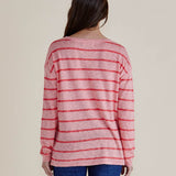 Natasha Knit Top - Pink Stripe