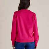 Leon Knit  Cardigan - Pink