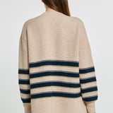 Camryn Sweater - Navy/Cream/Gold Stripe
