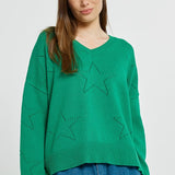 Selene Star Sweater - Green