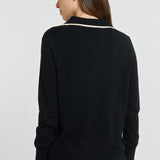 Makenna Polo Sweater - Black
