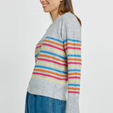 Elinda Sweater - Rainbow Stripe