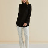 Fleur Roll Neck Jumper - Black