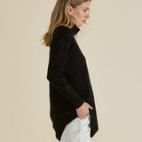 Fleur Roll Neck Jumper - Black