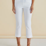 Crop Bengaline Pant - White