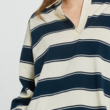 Roland Rugby Top - Navy/Off-White