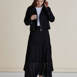 Aurora Ponte Biker Jacket - Black