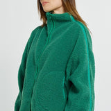 Aubrey Fleece Jacket - Green/Dark Green
