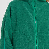 Aubrey Fleece Jacket - Green/Dark Green