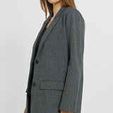 Kenzie Blazer - Grey Check