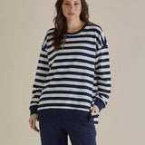 Easy Crew Sweat - Navy Stripe