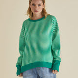 Cove Sweat - Green Stripe