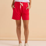 Sia Wide Leg Short - Red Trim