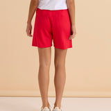 Sia Wide Leg Short - Red Trim