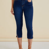 Camila Crop Jeans - Midnight Denim