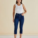 Camila Crop Jeans - Midnight Denim