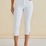 Camila Crop Jeans - White