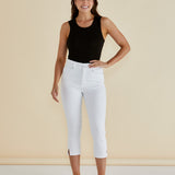 Camila Crop Jeans - White