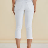 Camila Crop Jeans - White