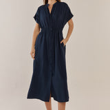 Simone Dress - Navy