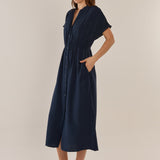 Simone Dress - Navy