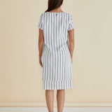 Elwood Dress - Black/White Stripe