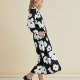 Aries Dress - Monochrome Floral