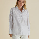 Artemis Shirt - Beige Lurex Stripe